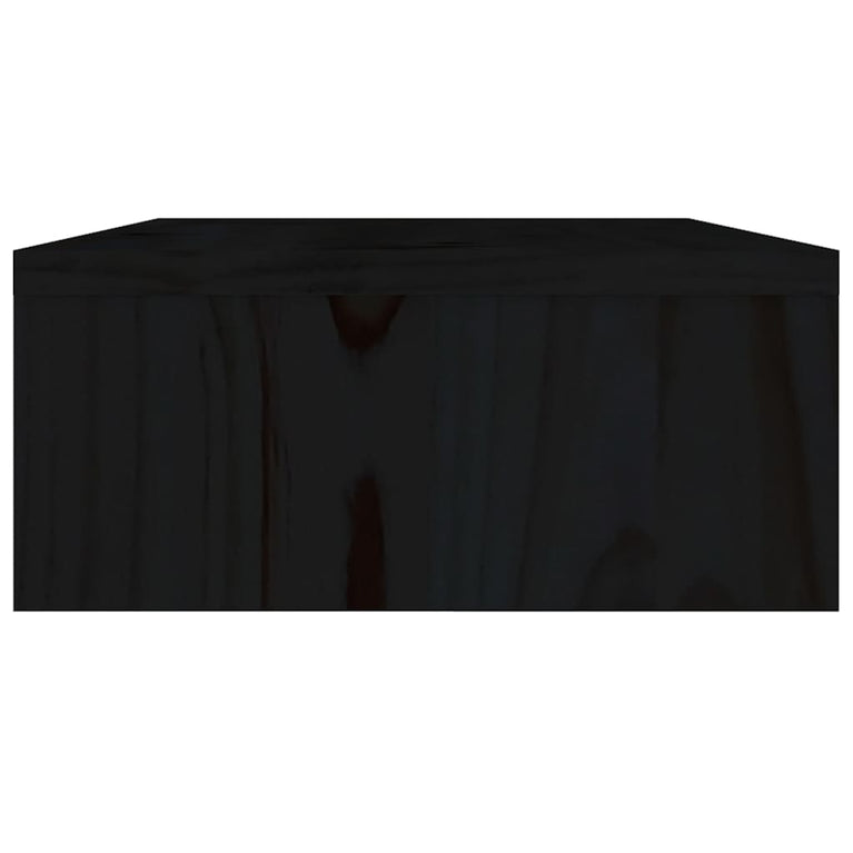 Monitorstandaard 60x24x10,5 cm massief grenenhout zwart MeubelReus