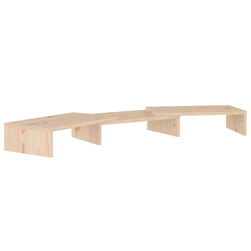 Monitorstandaard 80x24x10,5 cm massief grenenhout MeubelReus
