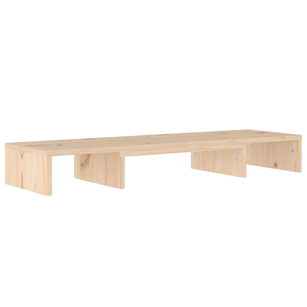 Monitorstandaard 80x24x10,5 cm massief grenenhout MeubelReus