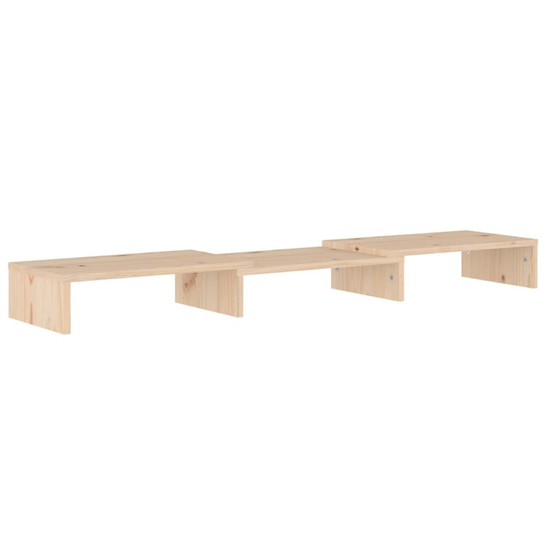 Monitorstandaard 80x24x10,5 cm massief grenenhout MeubelReus