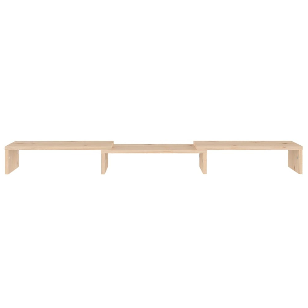 Monitorstandaard 80x24x10,5 cm massief grenenhout MeubelReus