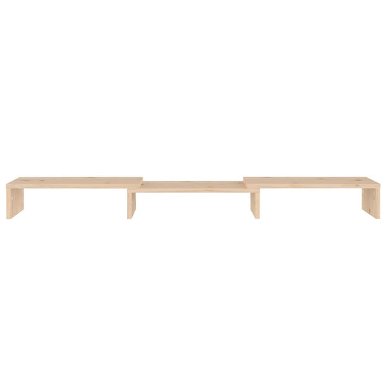 Monitorstandaard 80x24x10,5 cm massief grenenhout MeubelReus