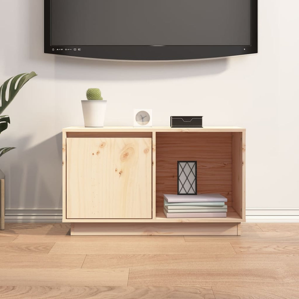 Tv-meubel 74x35x44 cm massief grenenhout MeubelReus