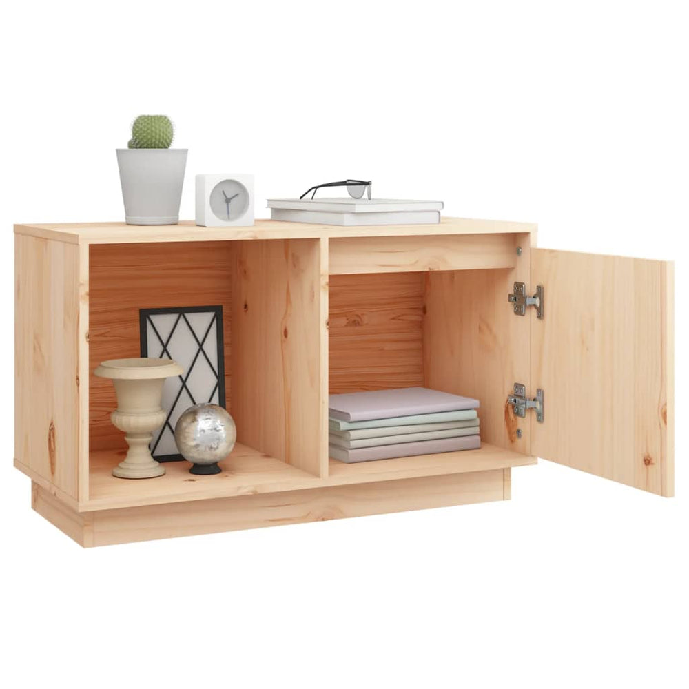 Tv-meubel 74x35x44 cm massief grenenhout MeubelReus