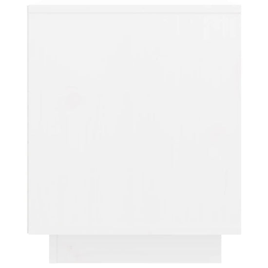 Tv-meubel 74x35x44 cm massief grenenhout wit MeubelReus