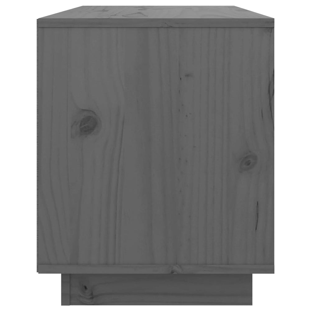 Tv-meubel 74x35x44 cm massief grenenhout grijs MeubelReus