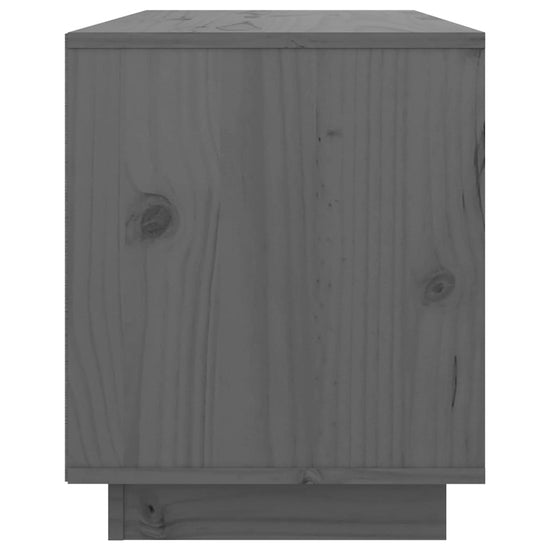 Tv-meubel 74x35x44 cm massief grenenhout grijs MeubelReus