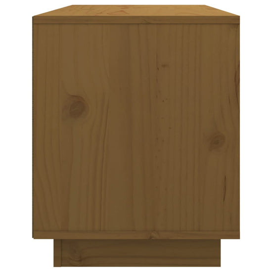 Tv-meubel 74x35x44 cm massief grenenhout honingbruin MeubelReus