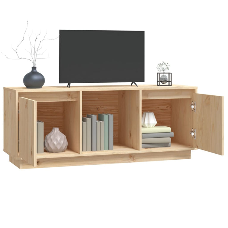 Tv-meubel 110,5x35x44 cm massief grenenhout MeubelReus