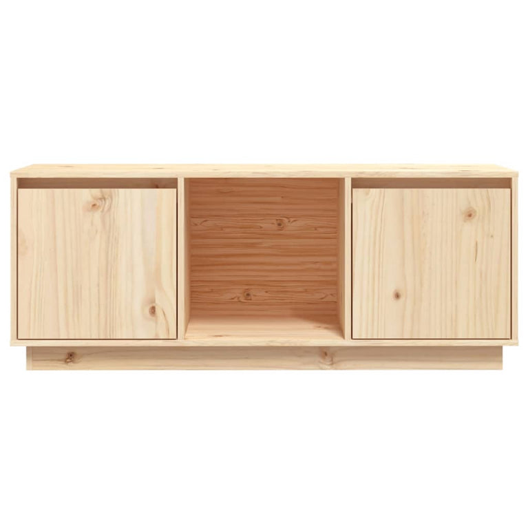 Tv-meubel 110,5x35x44 cm massief grenenhout MeubelReus