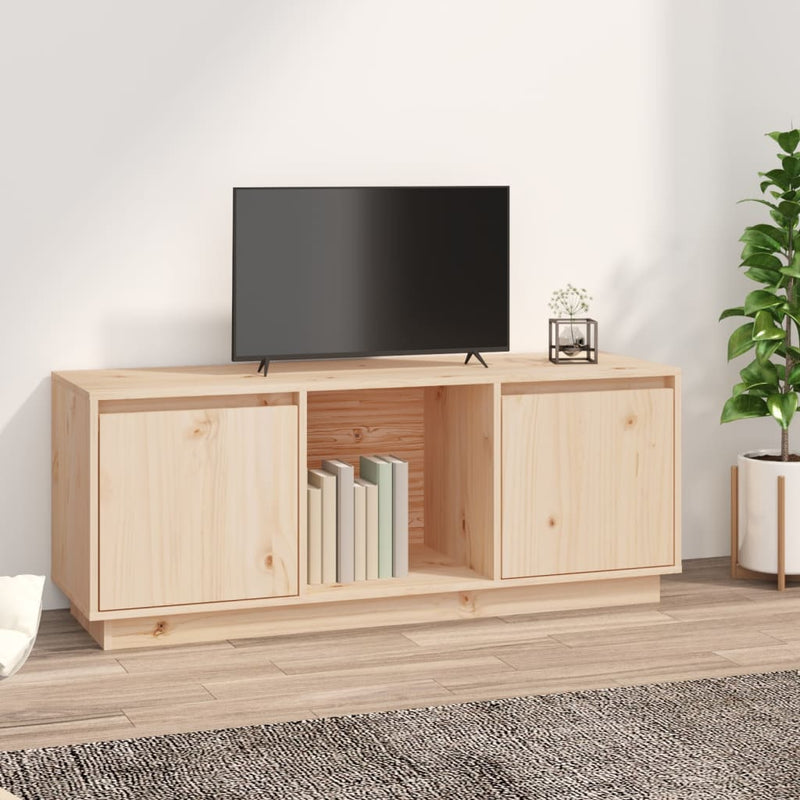 Tv-meubel 110,5x35x44 cm massief grenenhout MeubelReus
