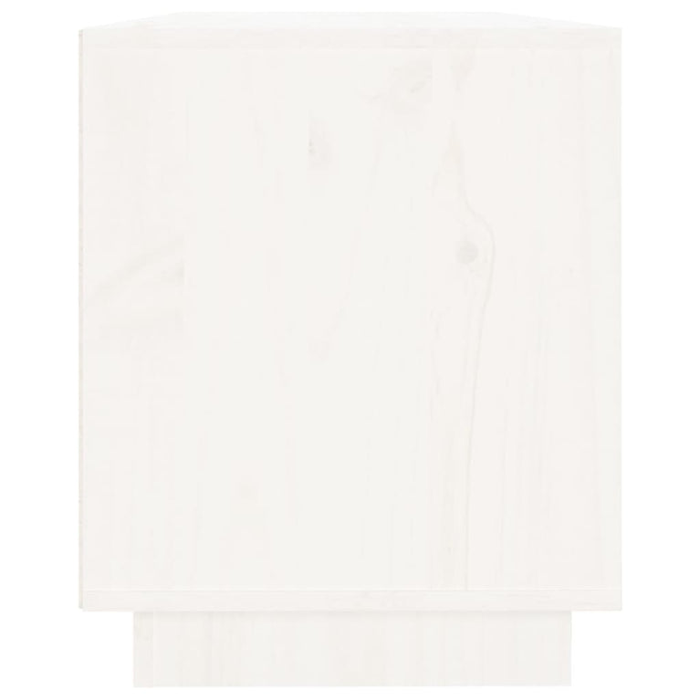 Tv-meubel 110,5x35x44 cm massief grenenhout wit MeubelReus
