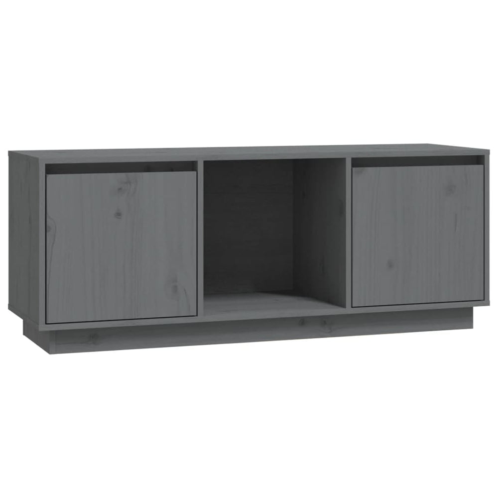 Tv-meubel 110,5x35x44 cm massief grenenhout grijs MeubelReus