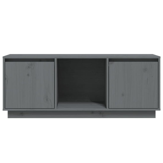 Tv-meubel 110,5x35x44 cm massief grenenhout grijs MeubelReus