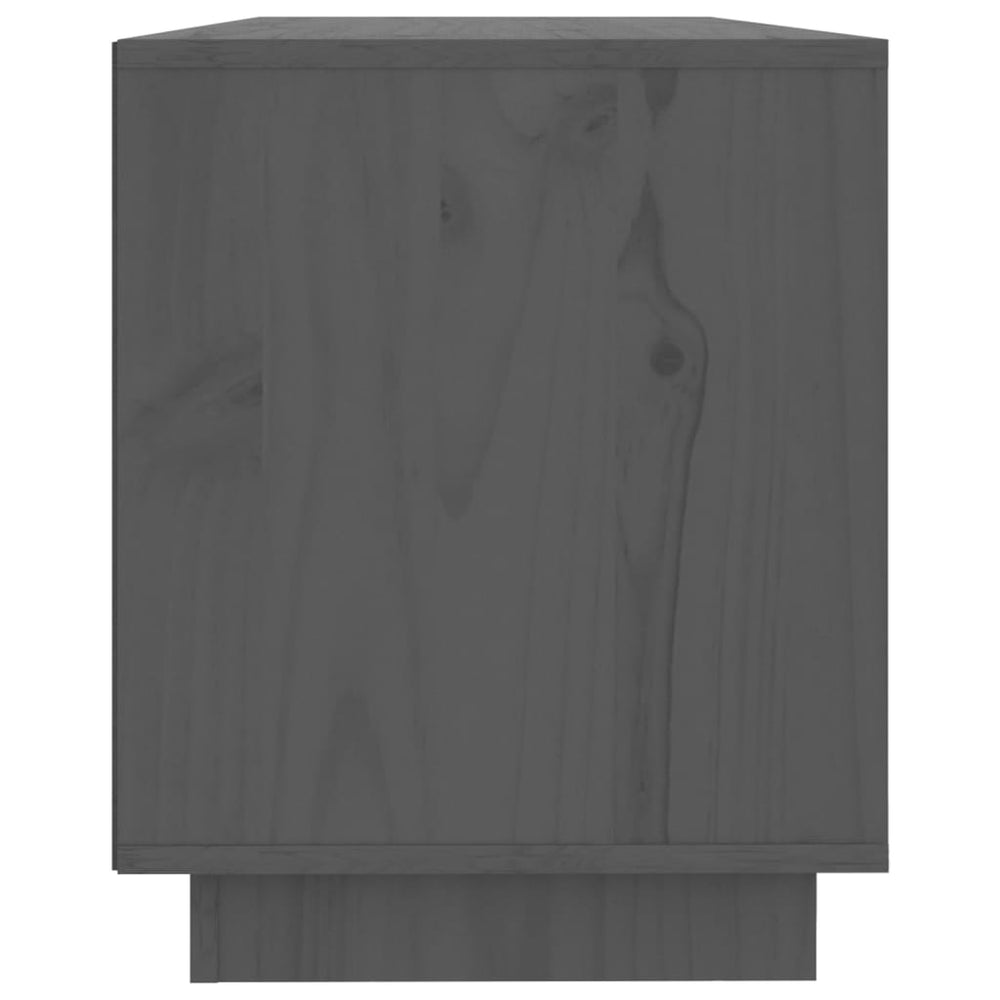 Tv-meubel 110,5x35x44 cm massief grenenhout grijs MeubelReus