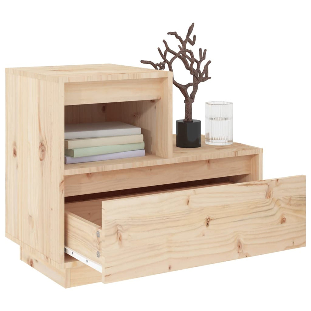 Nachtkastjes 2 st 60x34x51 cm massief grenenhout MeubelReus