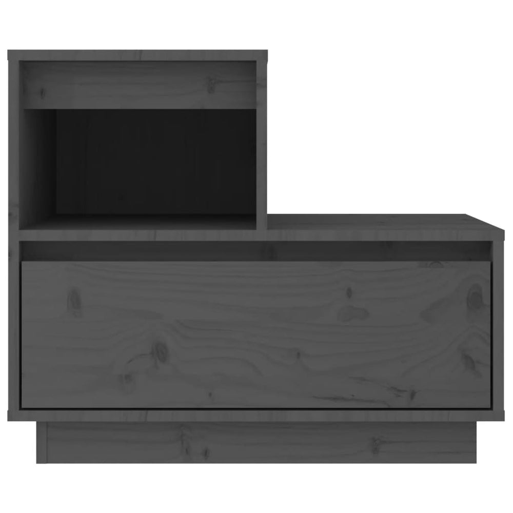 Nachtkastjes 2 st 60x34x51 cm massief grenenhout grijs MeubelReus