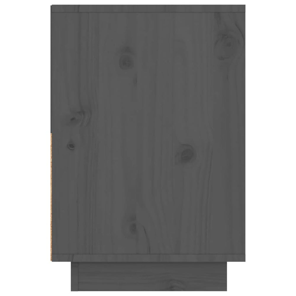 Nachtkastjes 2 st 60x34x51 cm massief grenenhout grijs MeubelReus