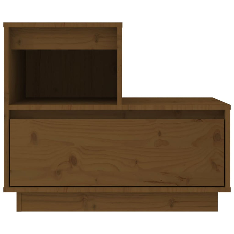 Nachtkastjes 2 st 60x34x51 cm massief grenenhout honingbruin MeubelReus
