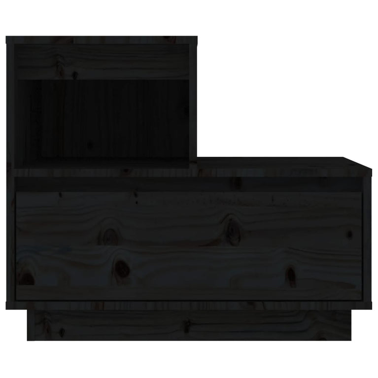 Nachtkastjes 2 st 60x34x51 cm massief grenenhout zwart MeubelReus