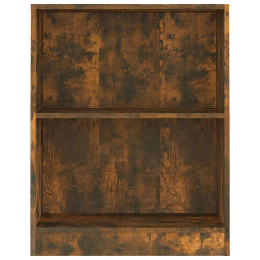 Boekenkast 60x24x74,5 cm bewerkt hout gerookt eikenkleurig MeubelReus