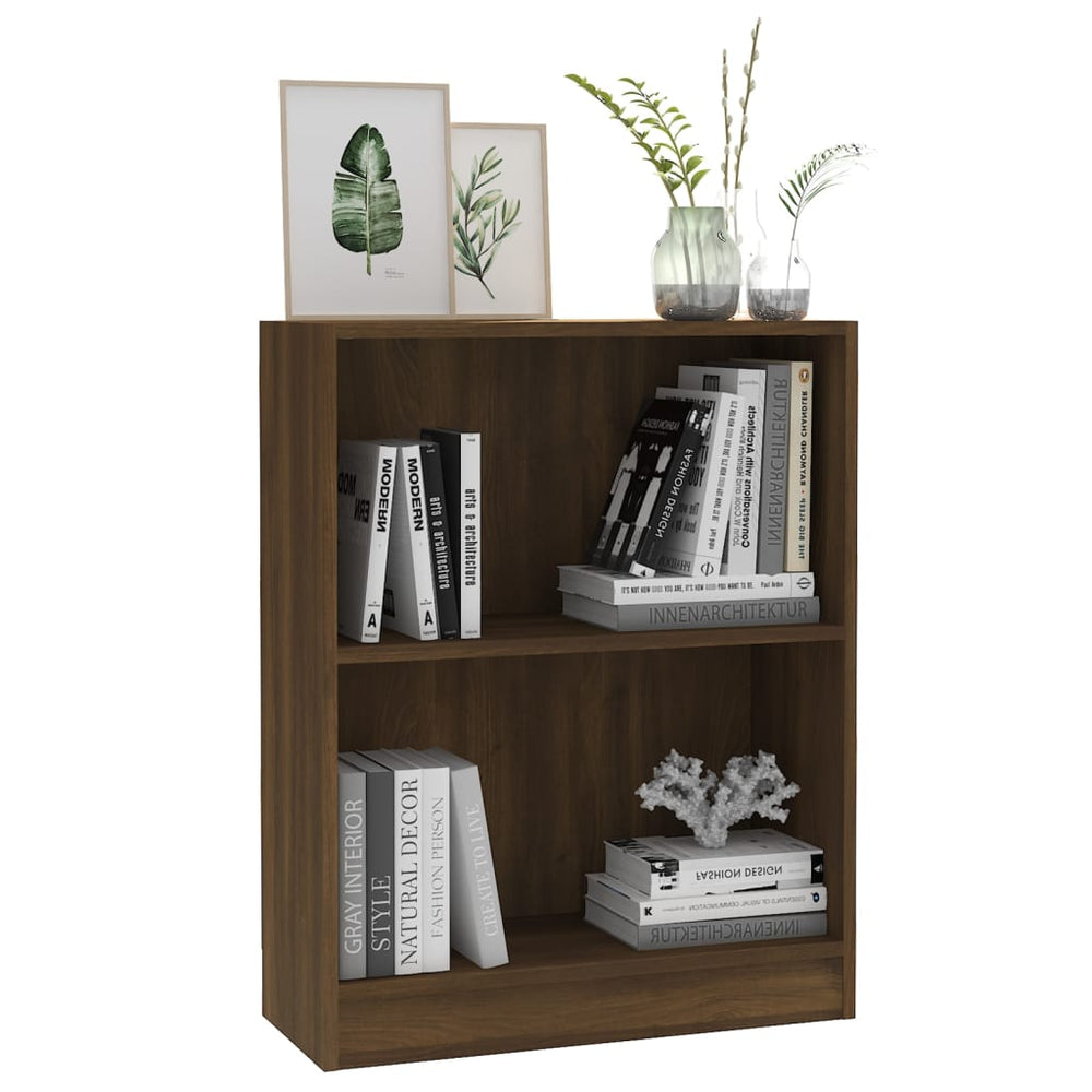 Boekenkast 60x24x74,5 cm bewerkt hout bruin eikenkleur MeubelReus