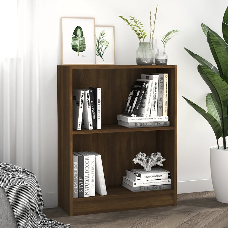 Boekenkast 60x24x74,5 cm bewerkt hout bruin eikenkleur MeubelReus