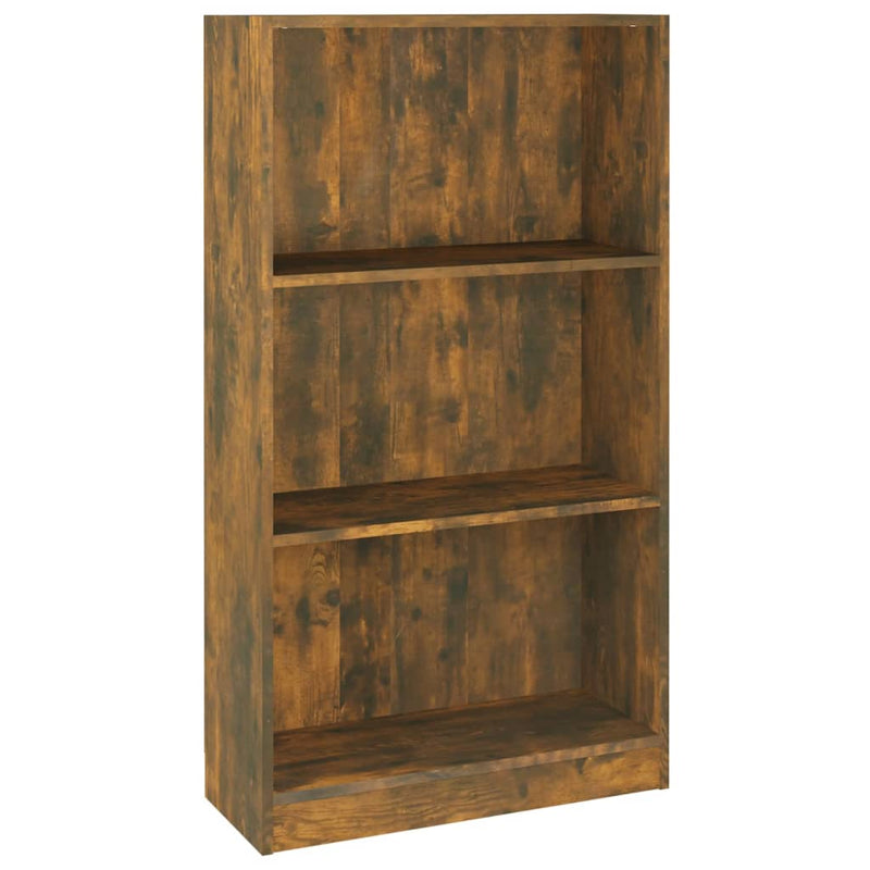 Boekenkast 60x24x109 cm bewerkt hout gerookt eikenkleurig MeubelReus