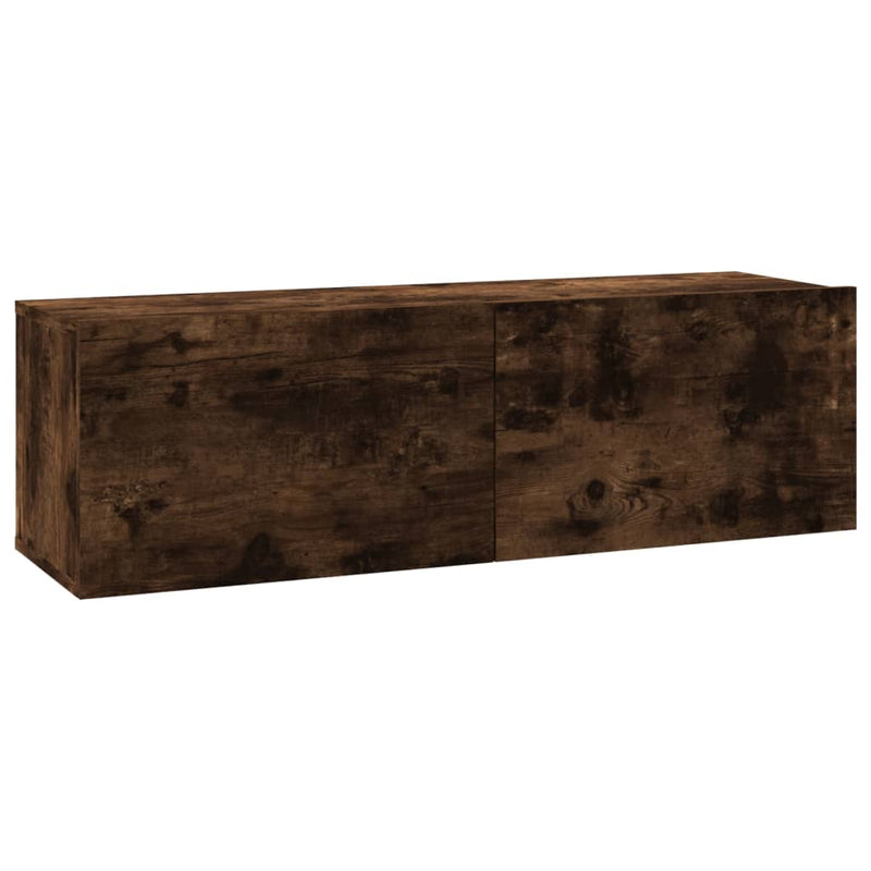 Tv-wandmeubel 100x30x30 cm bewerkt hout gerookt eikenkleurig MeubelReus