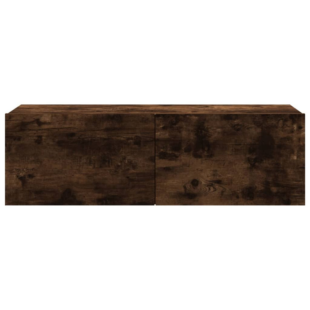 Tv-wandmeubel 100x30x30 cm bewerkt hout gerookt eikenkleurig MeubelReus