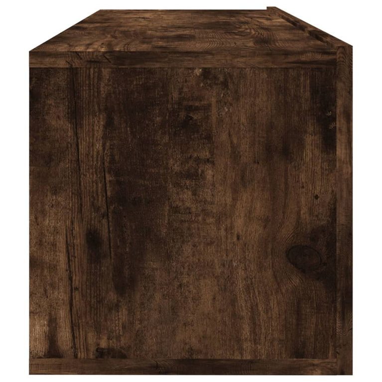 Tv-wandmeubel 100x30x30 cm bewerkt hout gerookt eikenkleurig MeubelReus
