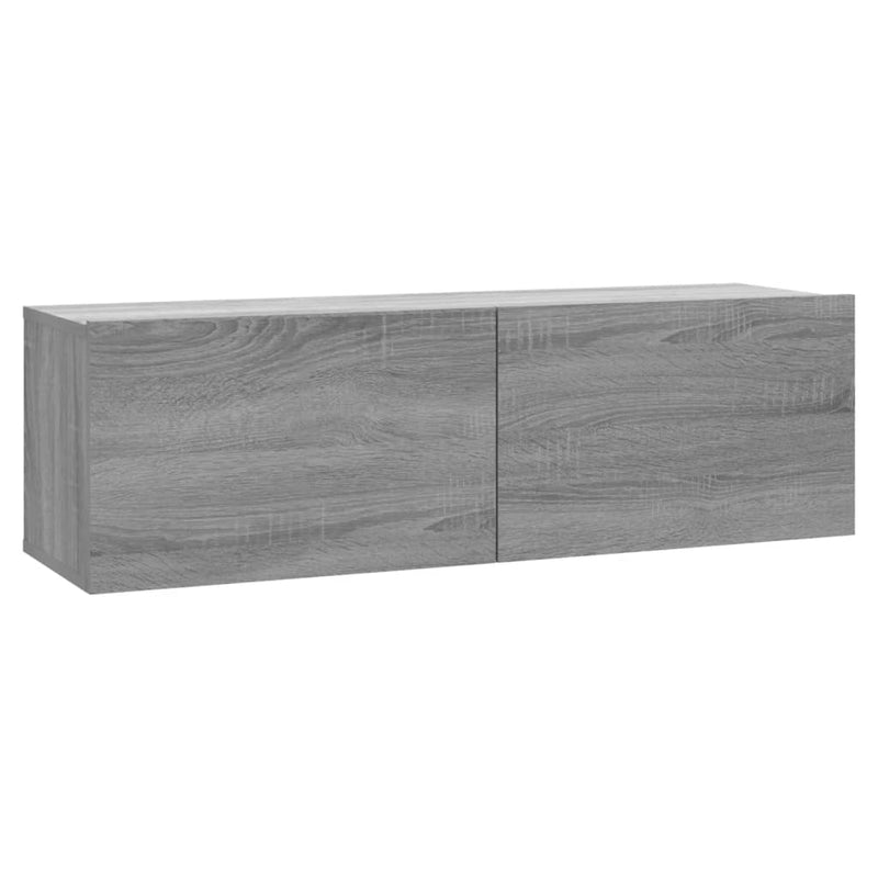 Tv-wandmeubel 100x30x30 cm bewerkt hout grijs sonoma eikenkleur MeubelReus
