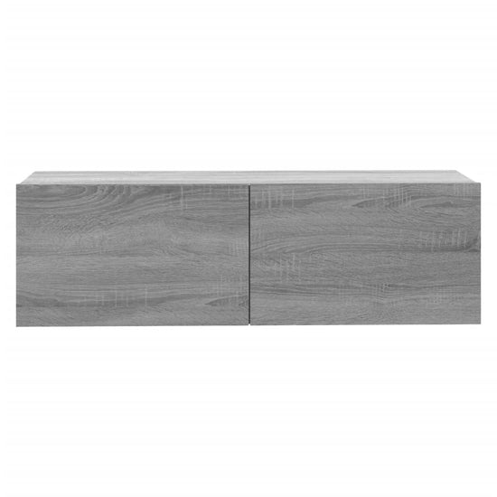 Tv-wandmeubel 100x30x30 cm bewerkt hout grijs sonoma eikenkleur MeubelReus