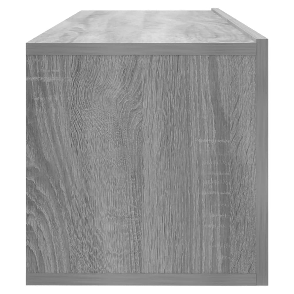 Tv-wandmeubel 100x30x30 cm bewerkt hout grijs sonoma eikenkleur MeubelReus