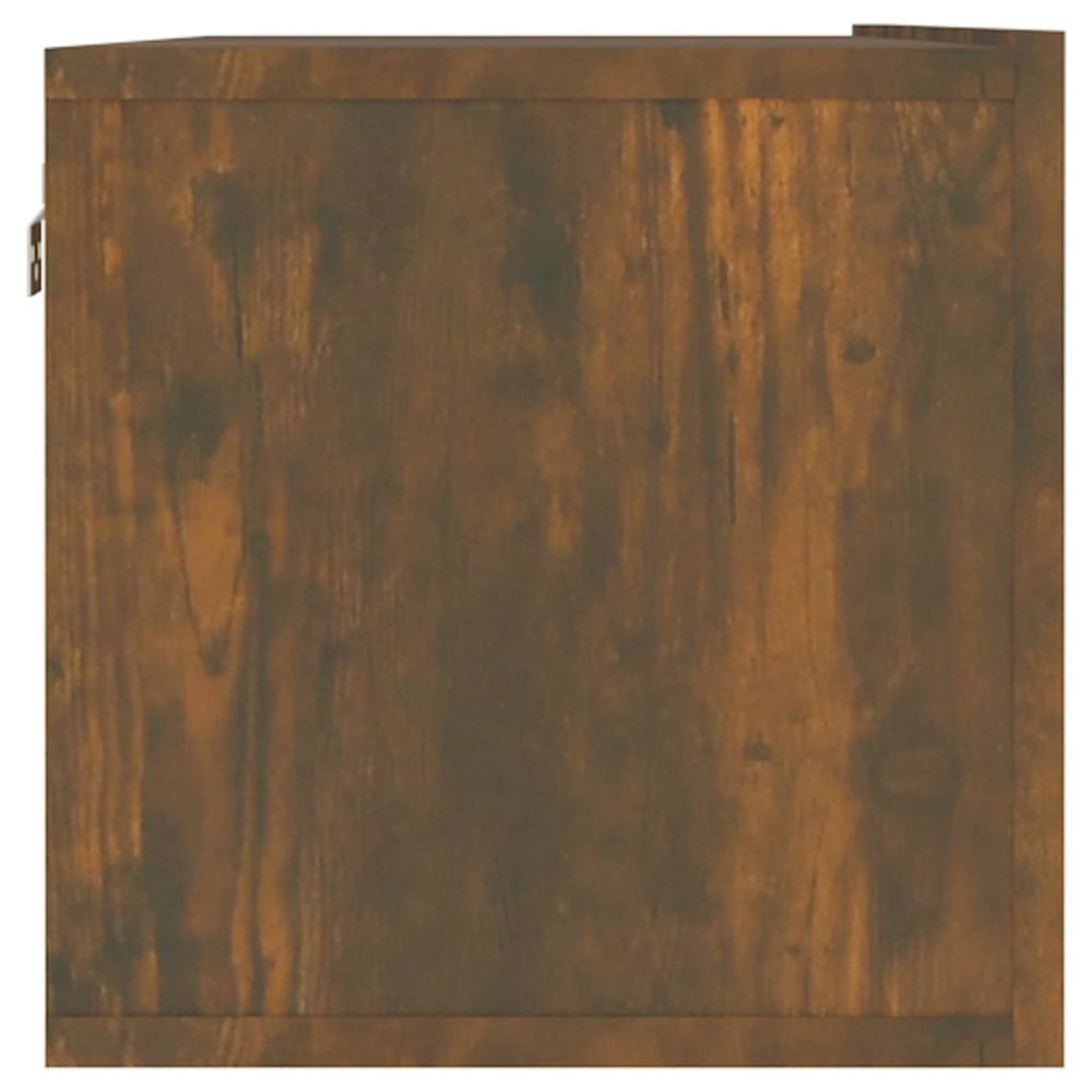 Tv-wandmeubel 120x30x30 cm bewerkt hout gerookt eikenkleurig MeubelReus