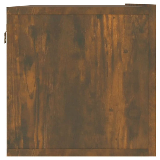 Tv-wandmeubel 120x30x30 cm bewerkt hout gerookt eikenkleurig MeubelReus