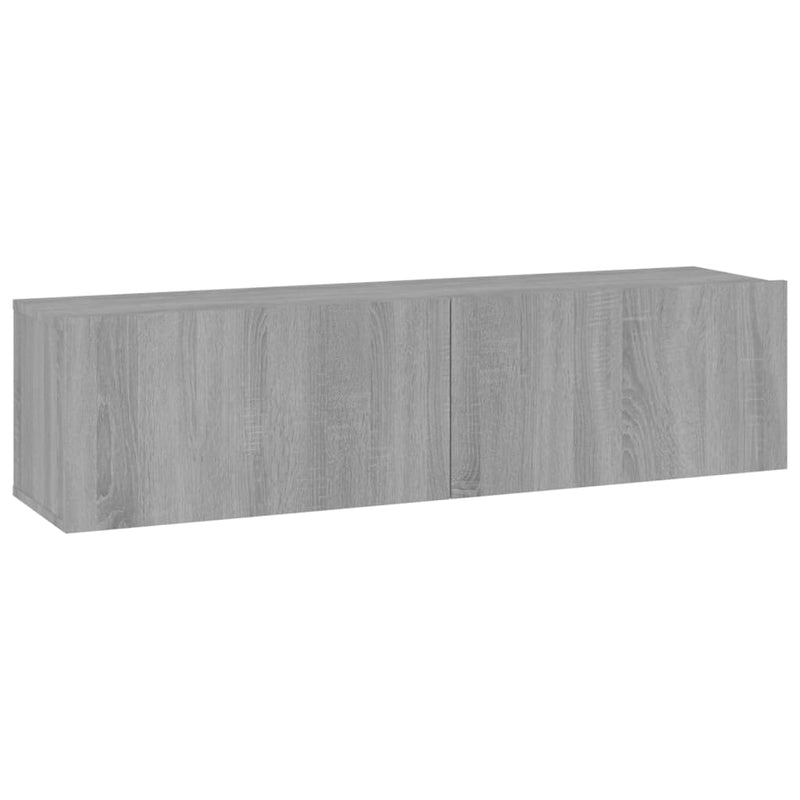 Tv-wandmeubel 120x30x30 cm bewerkt hout grijs sonoma eiken MeubelReus