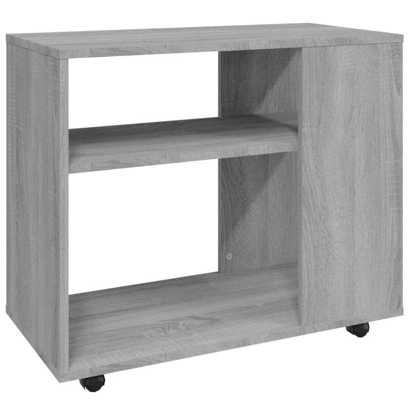 Bijzettafel 70x35x55 cm bewerkt hout grijs sonoma eikenkleurig MeubelReus