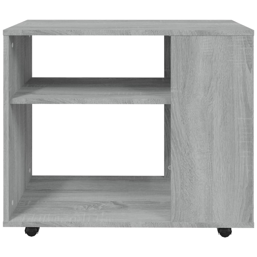 Bijzettafel 70x35x55 cm bewerkt hout grijs sonoma eikenkleurig MeubelReus
