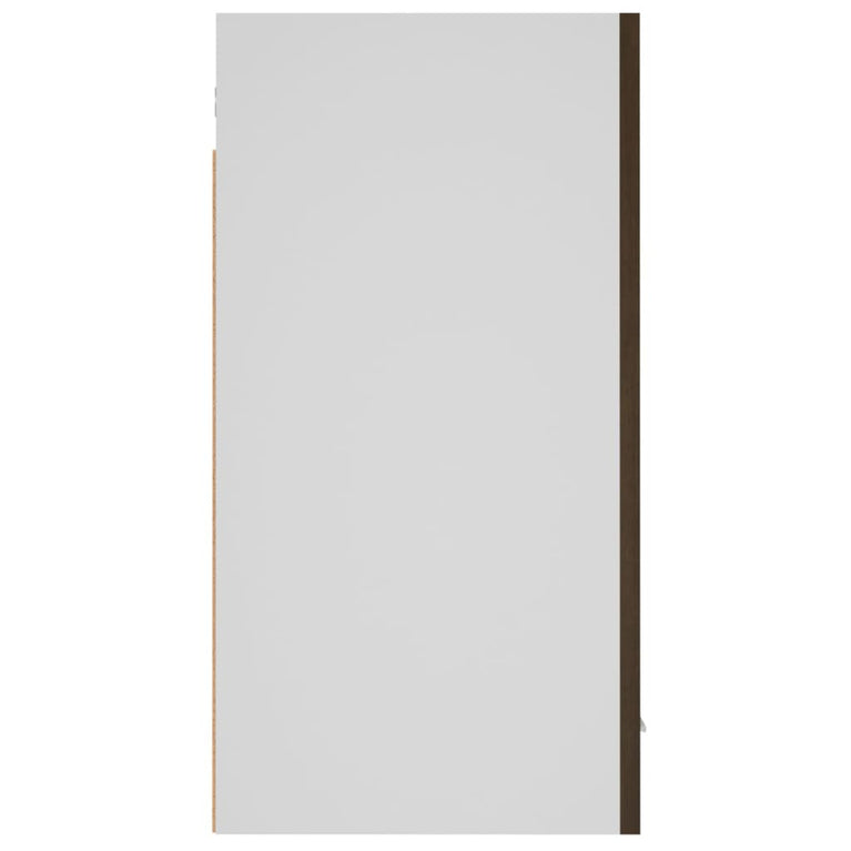 Wandkast hangend 60x31x60 cm bewerkt hout bruin eikenkleur MeubelReus