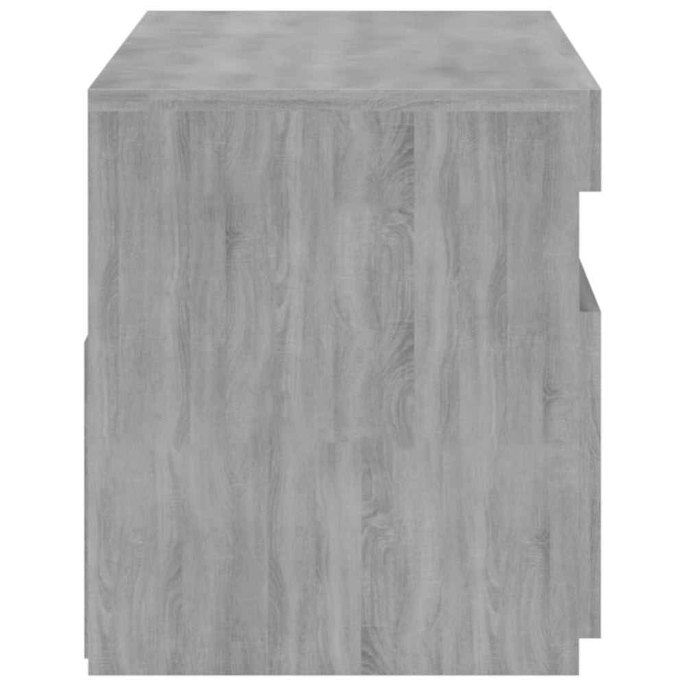 Tv-meubel met LED-verlichting 75x35x40 cm grijs sonoma eiken MeubelReus