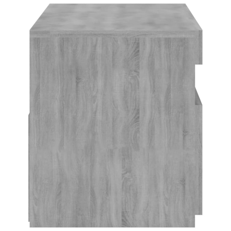 Tv-meubel met LED-verlichting 75x35x40 cm grijs sonoma eiken MeubelReus