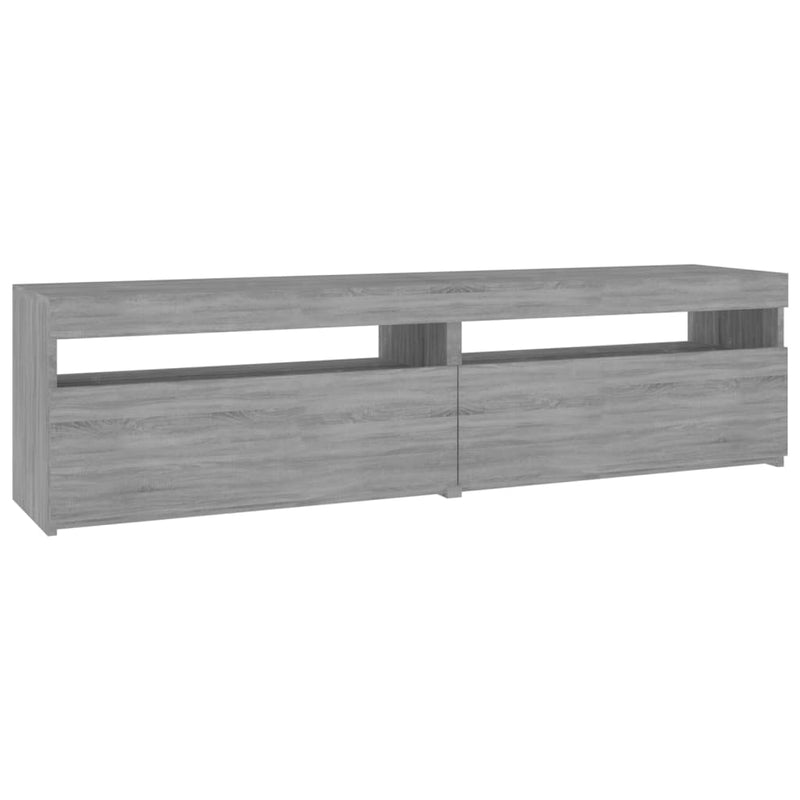 Tv-meubelen met LED-verlichting 2 st 75x35x40 cm grijs sonoma MeubelReus
