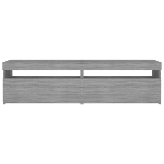 Tv-meubelen met LED-verlichting 2 st 75x35x40 cm grijs sonoma MeubelReus