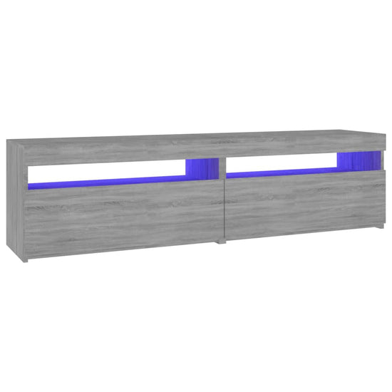 Tv-meubelen met LED-verlichting 2 st 75x35x40 cm grijs sonoma MeubelReus