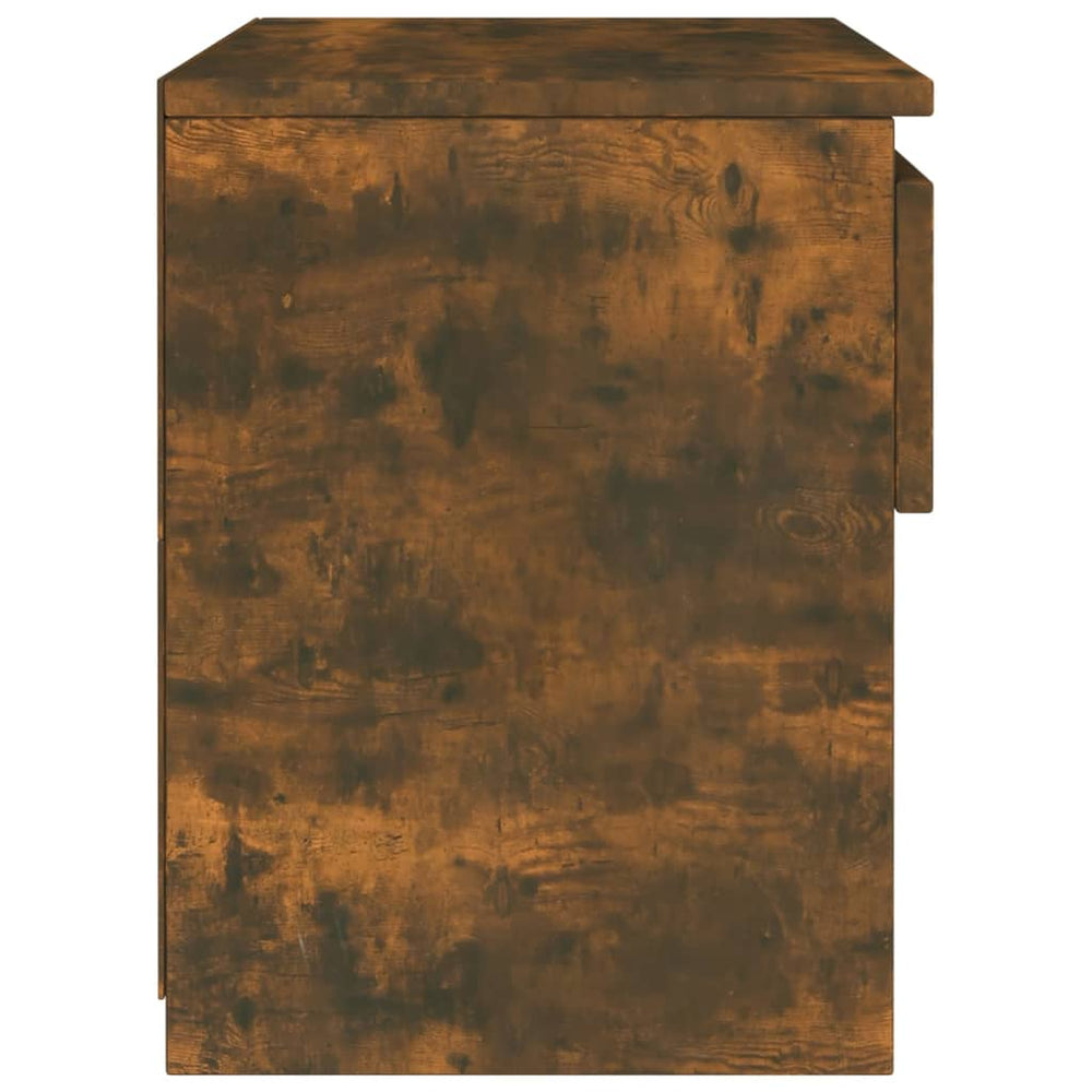 Nachtkastjes 2 st 40x30x39 cm bewerkt hout gerookt eikenkleurig MeubelReus