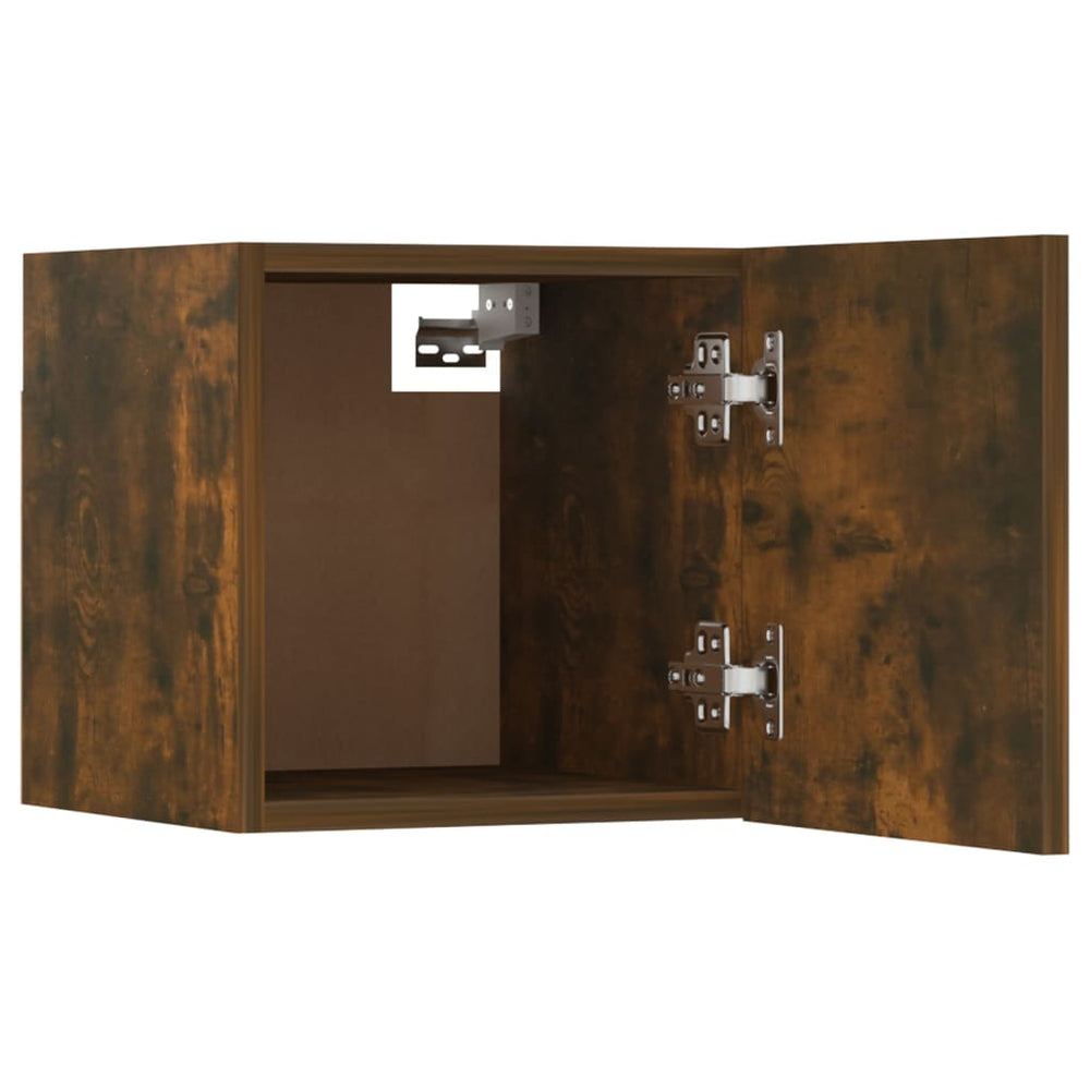 Tv-wandmeubel 30,5x30x30 cm gerookt eikenkleurig MeubelReus