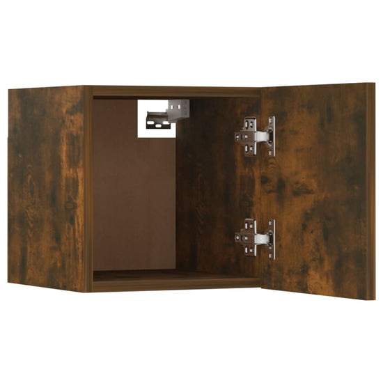 Tv-wandmeubel 30,5x30x30 cm gerookt eikenkleurig MeubelReus
