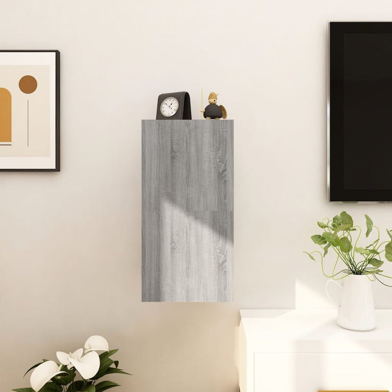 Tv-wandmeubelen 2 st 30,5x30x30 cm grijs sonoma eikenkleurig MeubelReus