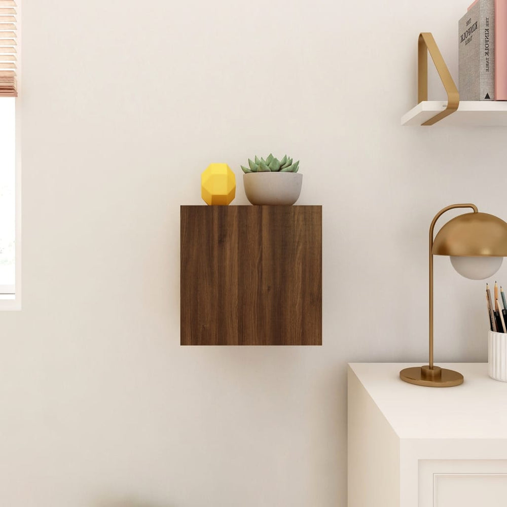 Tv-wandmeubel 30,5x30x30 cm bruin eikenkleur MeubelReus